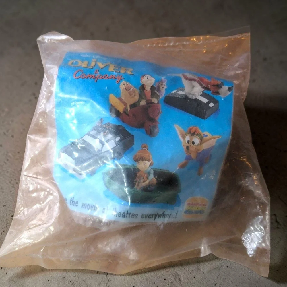 Vtg Disney Oliver Comp Fagin Scooter 1996 Burger King Kids Club Toy‎ New Sealed